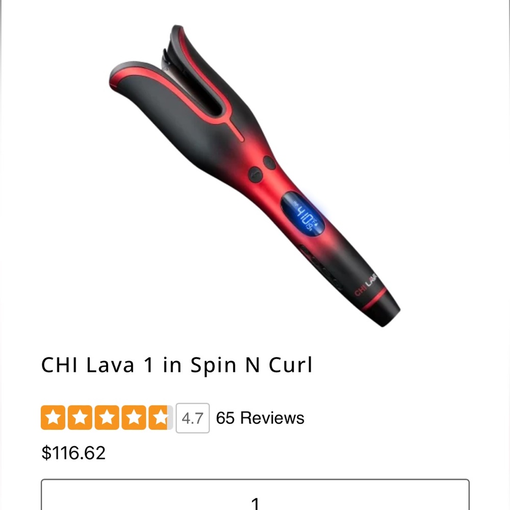 Chi Lava 1” Volcanic Lava Ceramic Pro Spin N Curl